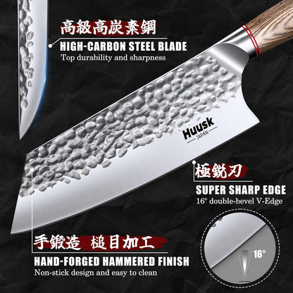 Kitchen Knife Set of 3 - Japanese Nakiri Vegetable Knife4