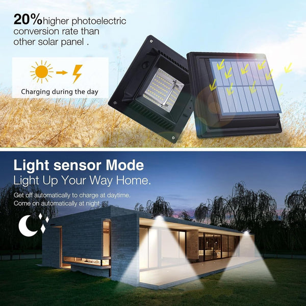 LED Solar Roof Thumb Lamp, 6 8 Hours of Lighting, to Dawn Solar Gutter Light for Eaves, Steps, Walls, Terraces, Landscape Design3