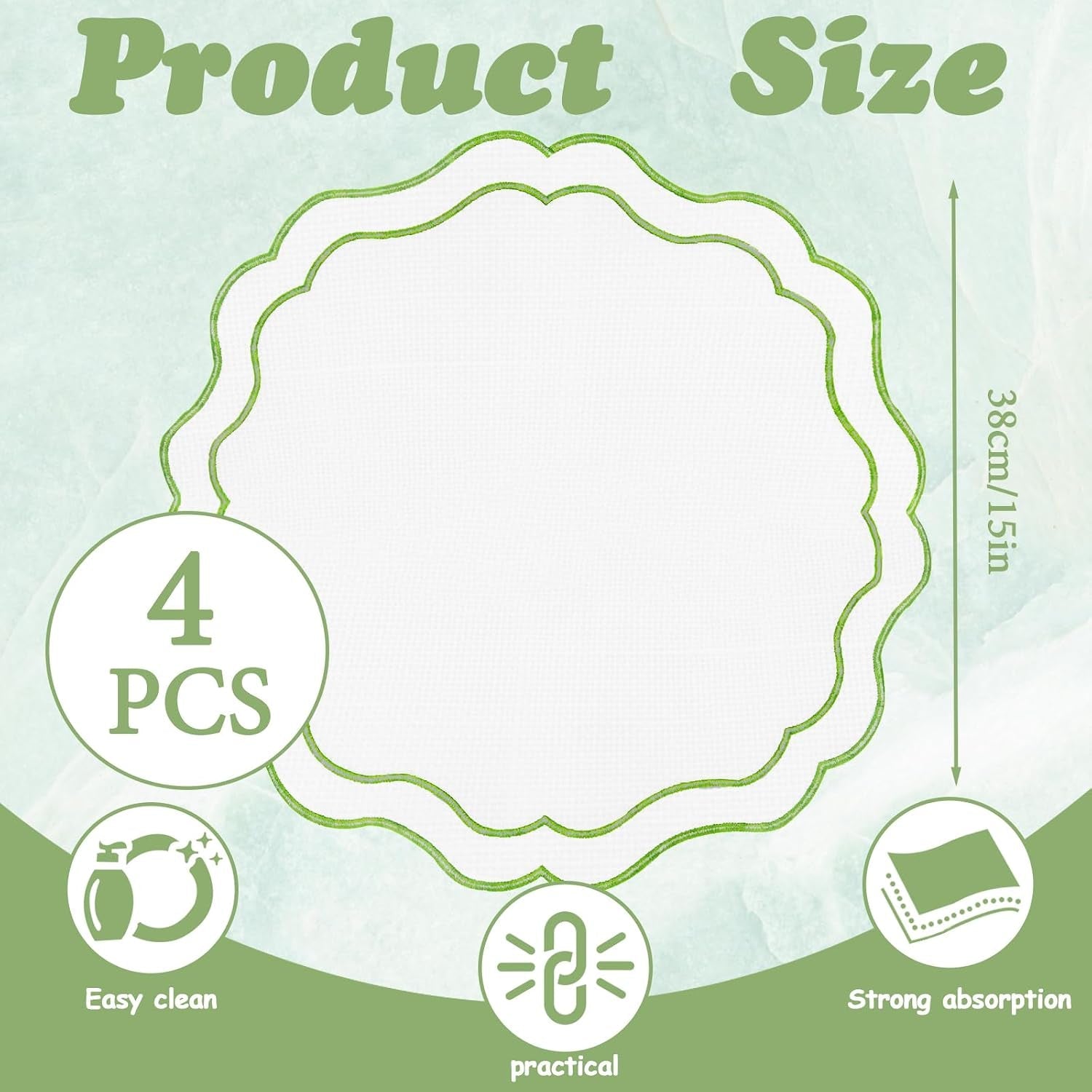 4-pieces-15-38-cm-linen-placemats-set-embroidered-green-round-placemats-washable-scalloped-cloth-fabric-for-dining-table-decor-place-kitchen-dinner-party