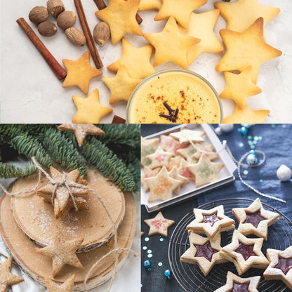 Star Cookie Cutter Set 6Pcs Star Shaped Mold Metal Cookie Cutters Sandwiches Cutter Shapes Biscuit Mold for Kids Holiday Birthday Party7