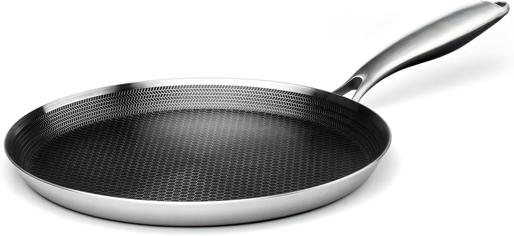 11-inch-nonstick-crepe-pan-stainless-steel-pancake-pan-silver-honeycomb-coating-pfoa-free-compatible-with-all-stoves-stay-cool-handles-oven-safe-dishwasher-safe