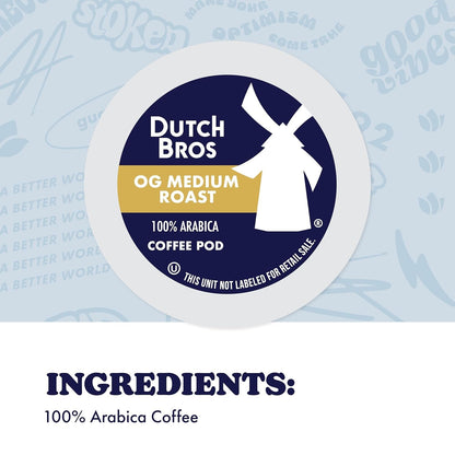 Dutch Bros OG Medium Roast, 22 Ct, Medium Roast, Single Serve Coffee Pods | 100% Arabica Coffee, Milk Chocolate and Citrus Notes, Keurig K-Cup Brewer Compatible, Single-Serve Pods, Pairs with Creamers5