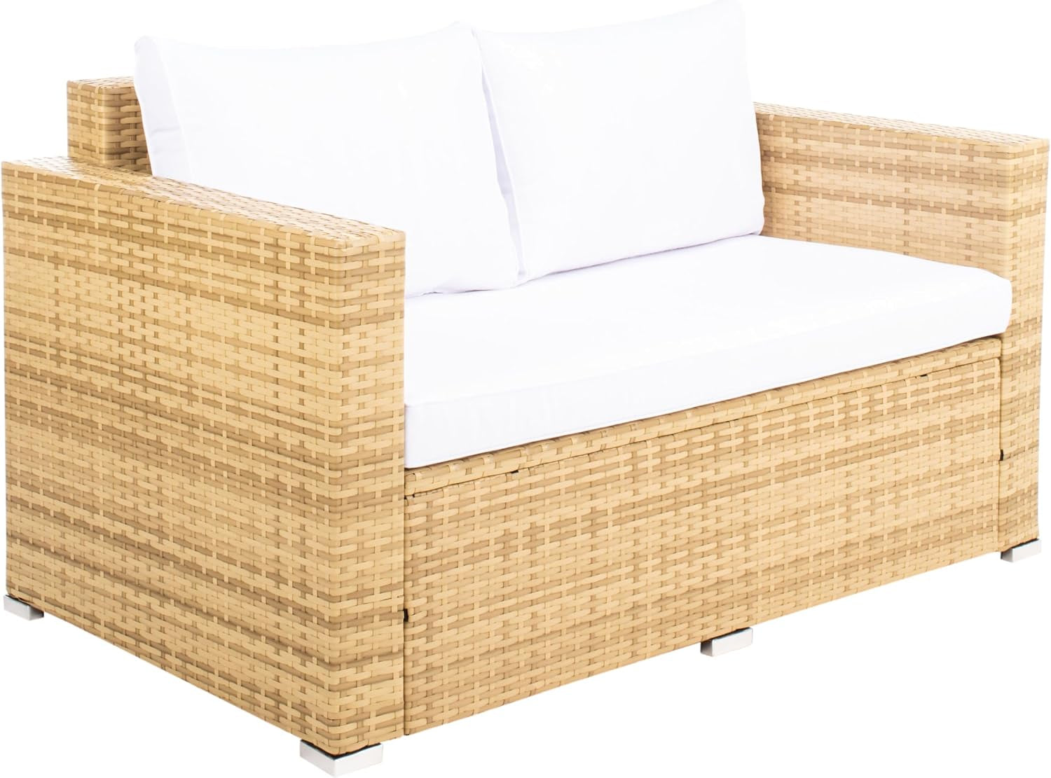 safavieh-outdoor-machie-4-piece-conversation-set-natural-white-steel-frame-with-cushion-lounge-chairs-bench-and-glass-top-table-ideal-for-patio-deck-porch-backyard-pat7508d