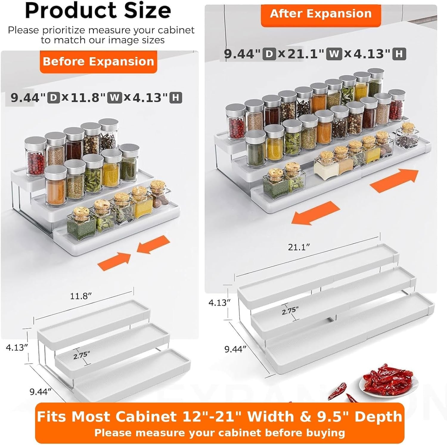 expandable-spice-rack-organizer-for-cabinet-3-tier-adjustable-cabinet-spice-organizer-easy-visibility-spice-organizer-for-cabinet-countertop-cupboard-pantry-organization-white