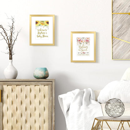 8X10 Picture Frame, Photo Collage Wall Decor Set of 10, Gold7