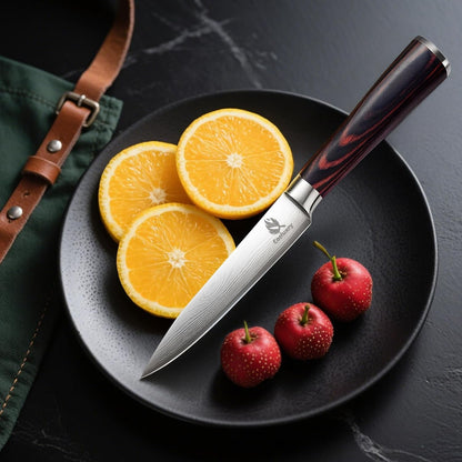 Kitchen Knife Set, 3 Piece Professional Chef Knife Set, High Carbon Stainless Steel Ultra Sharp Blade & Wooden Handle (3 Pcs)6