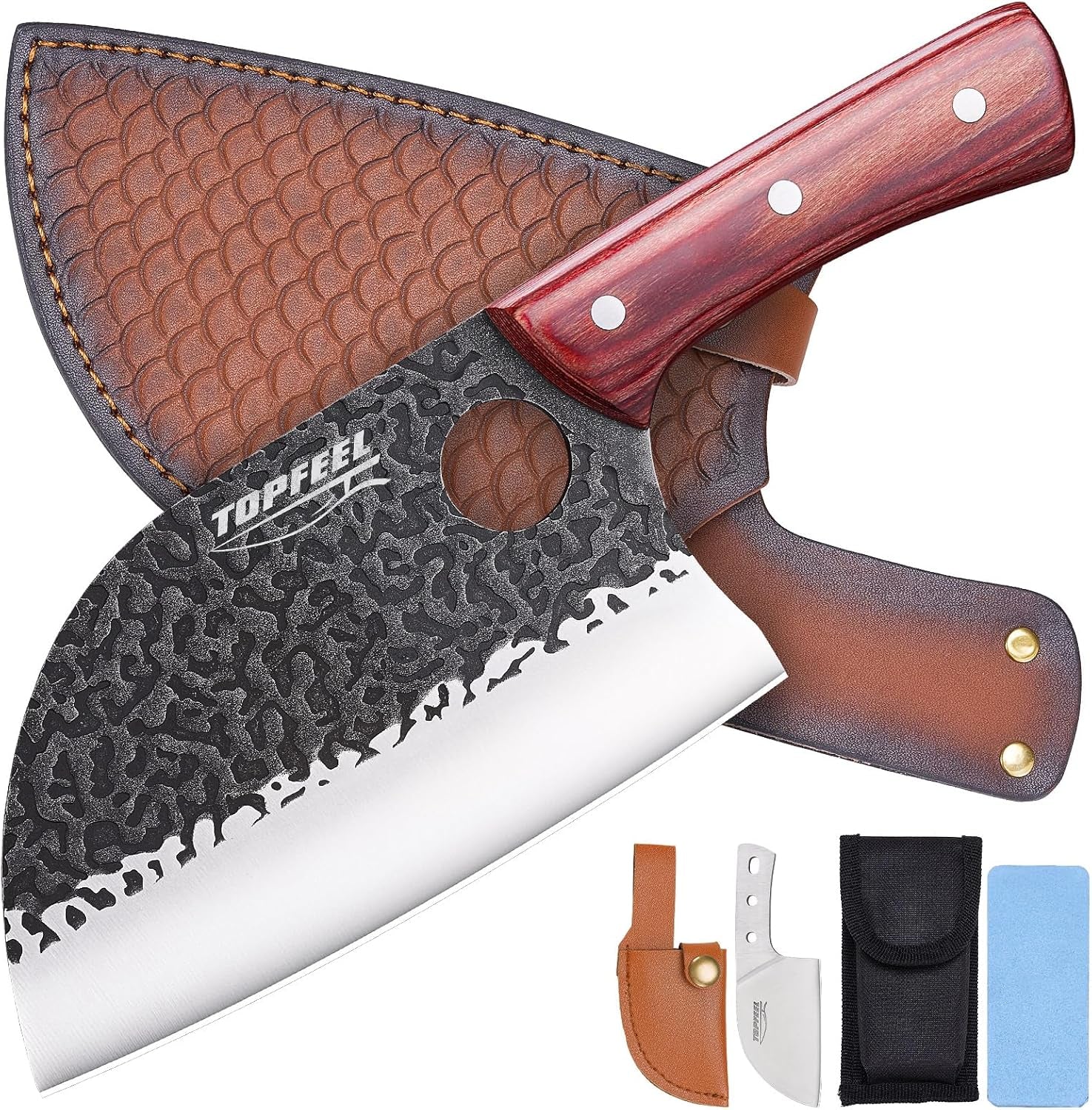 6-8-inch-serbian-chef-knife-set-with-leather-sheath-and-whetstone