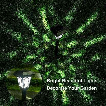 12 Pack Solar Lights with Cute Light Patten, 3 Lumens Cool White Led, for Pathway,Path, Patio, Yard, Driveway, Walkway, Lawn and Garden2
