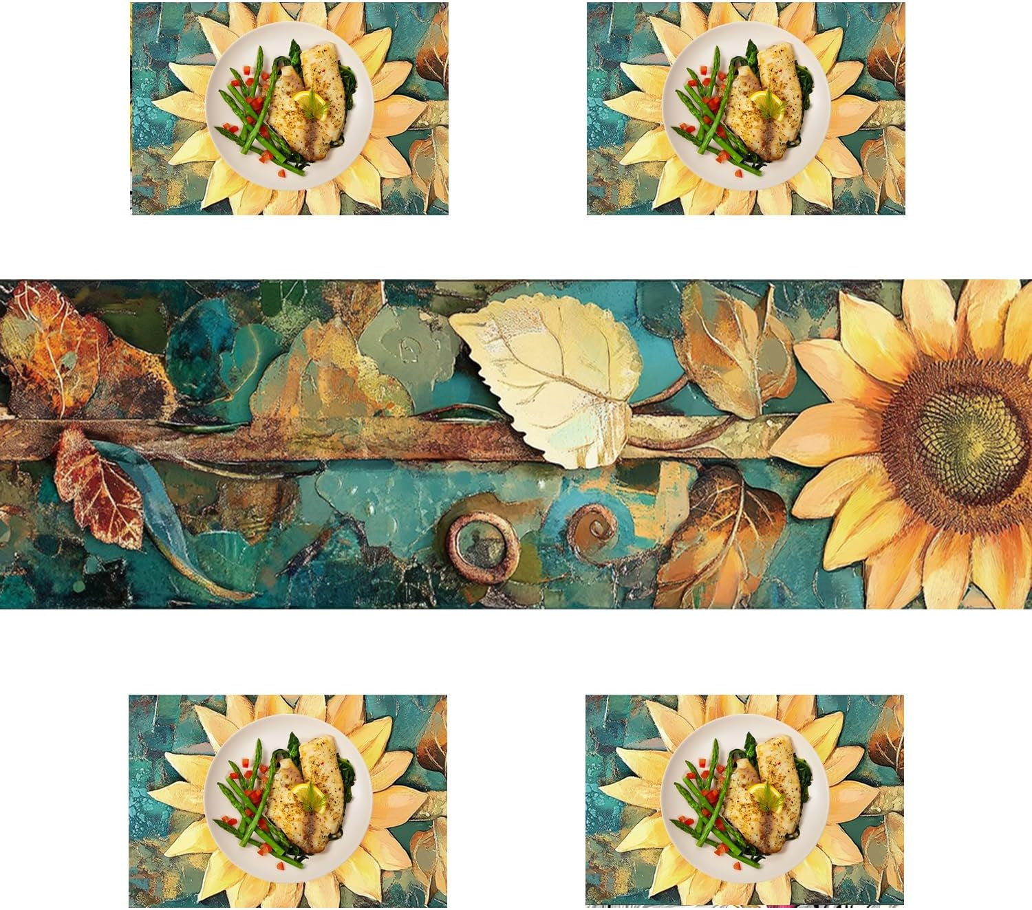 elegant-sunflower-table-runner-and-placemat-set-5-piece-rustic-dining-table-decor-with-1-table-runner-4-placemats-bright-yellow-floral-design-for-everyday-or-seasonal-use