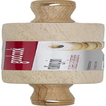 Classic Wooden Rolling Pin with Easy Roll Bearings3
