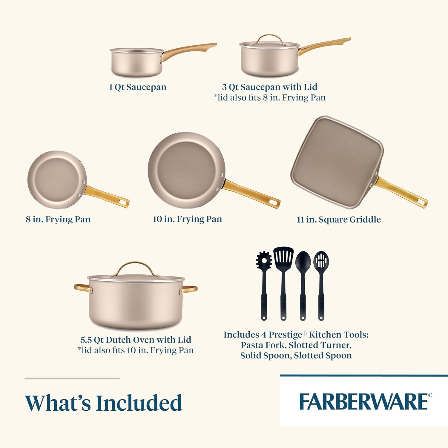 radiant-nonstick-cookware-pots-and-pan-set-with-lids-and-prestige-kitchen-cooking-tools-dishwasher-safe-12-piece-champagne