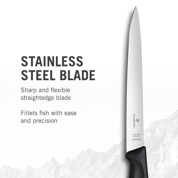 Victorinox Swiss Classic 8-Inch Fillet Knife, with Straight Flexible Blade, Multicolor2