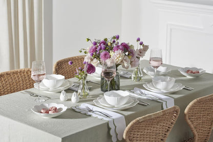 Studio 1414 Scallop Bone China 16-Piece Dinnerware Set for 49
