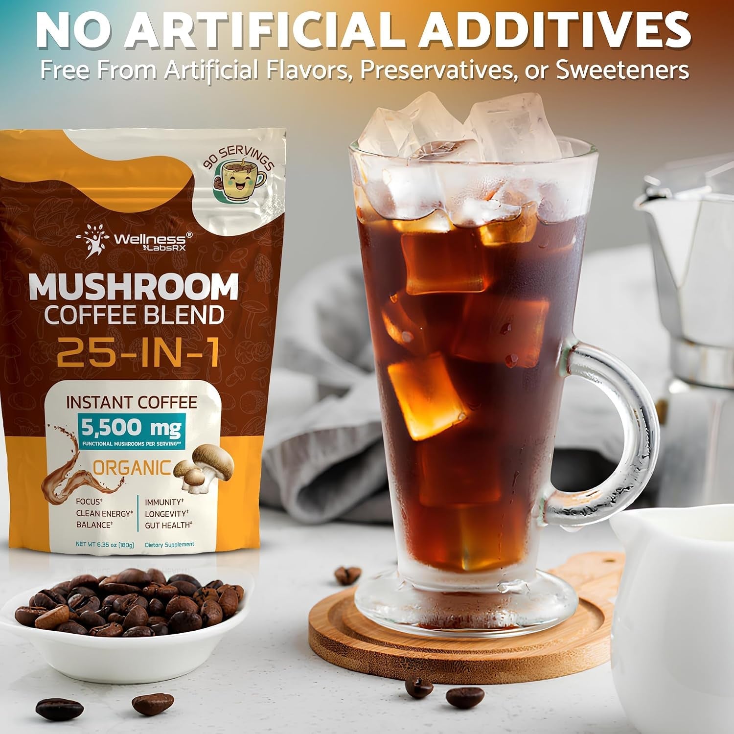 organic-mushroom-coffee-instant-25-in-1-lions-mane-reishi-90-servings-keto-friendly-third-party-tested-chaga-cordyceps-shiitake-functional-blend-smooth-rich-taste-gut-focus-support-1-pack