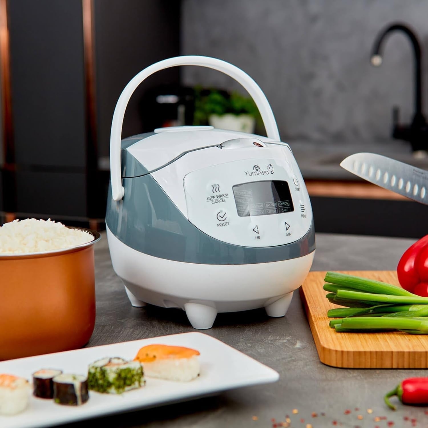 panda-mini-rice-cooker-with-ninja-ceramic-bowl-and-advanced-fuzzy-logic-3-5-cup-0-63-litre-4-rice-cooking-functions-4-multicooker-functions-digital-led-display-120v