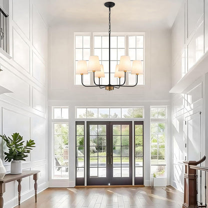 31.5" Dining Room Chandelier with Shades Modern Pendant Lights Kitchen7