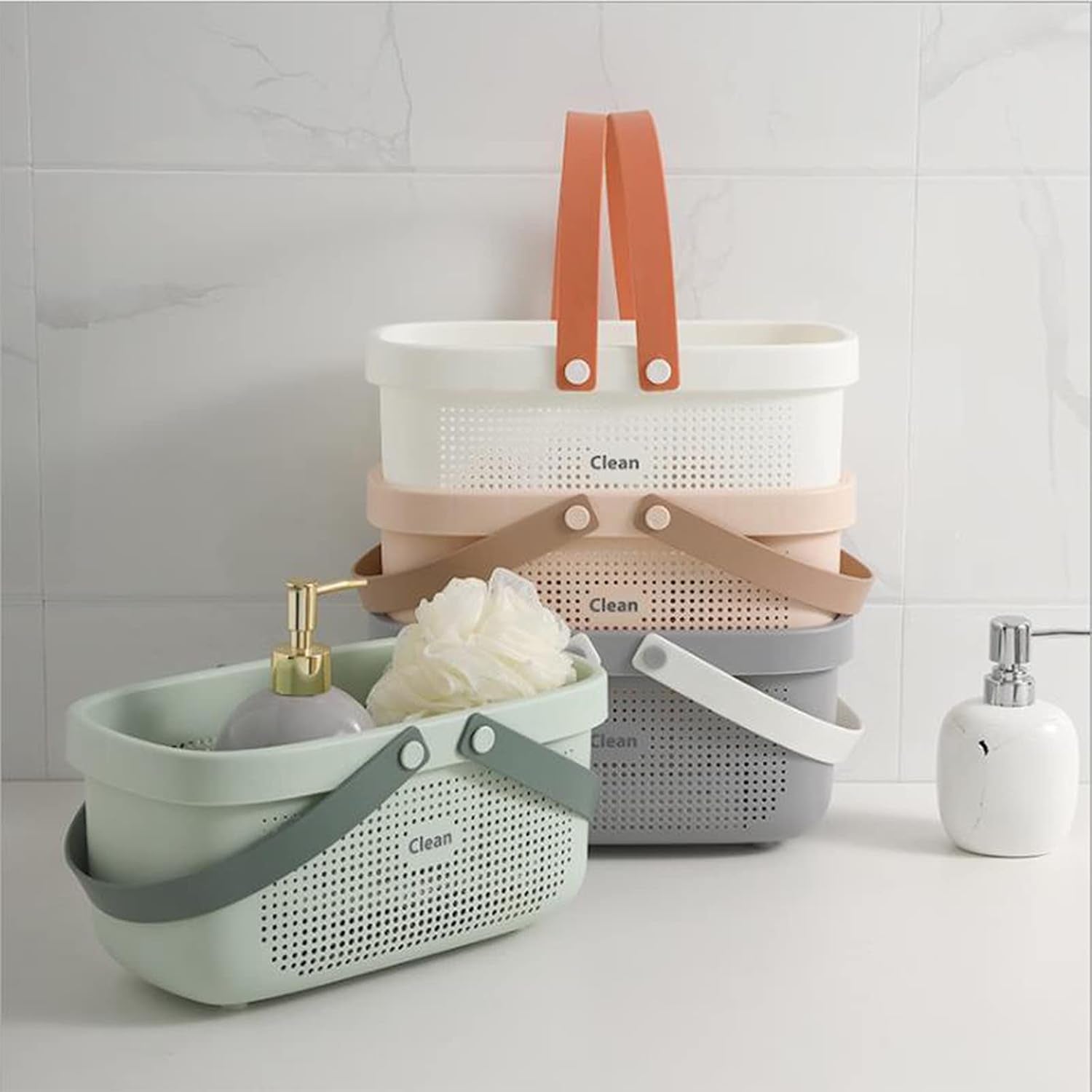 plastic-storage-basket-with-handle-portable-shower-caddy-tote-organizer-basket-bin-for-bathroom-kitchen-dorm-room-bedroom-green