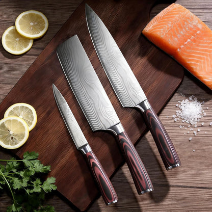 Professional 8 Inch Chef Knife Set,High Carbon Steel Kitchen Knives2