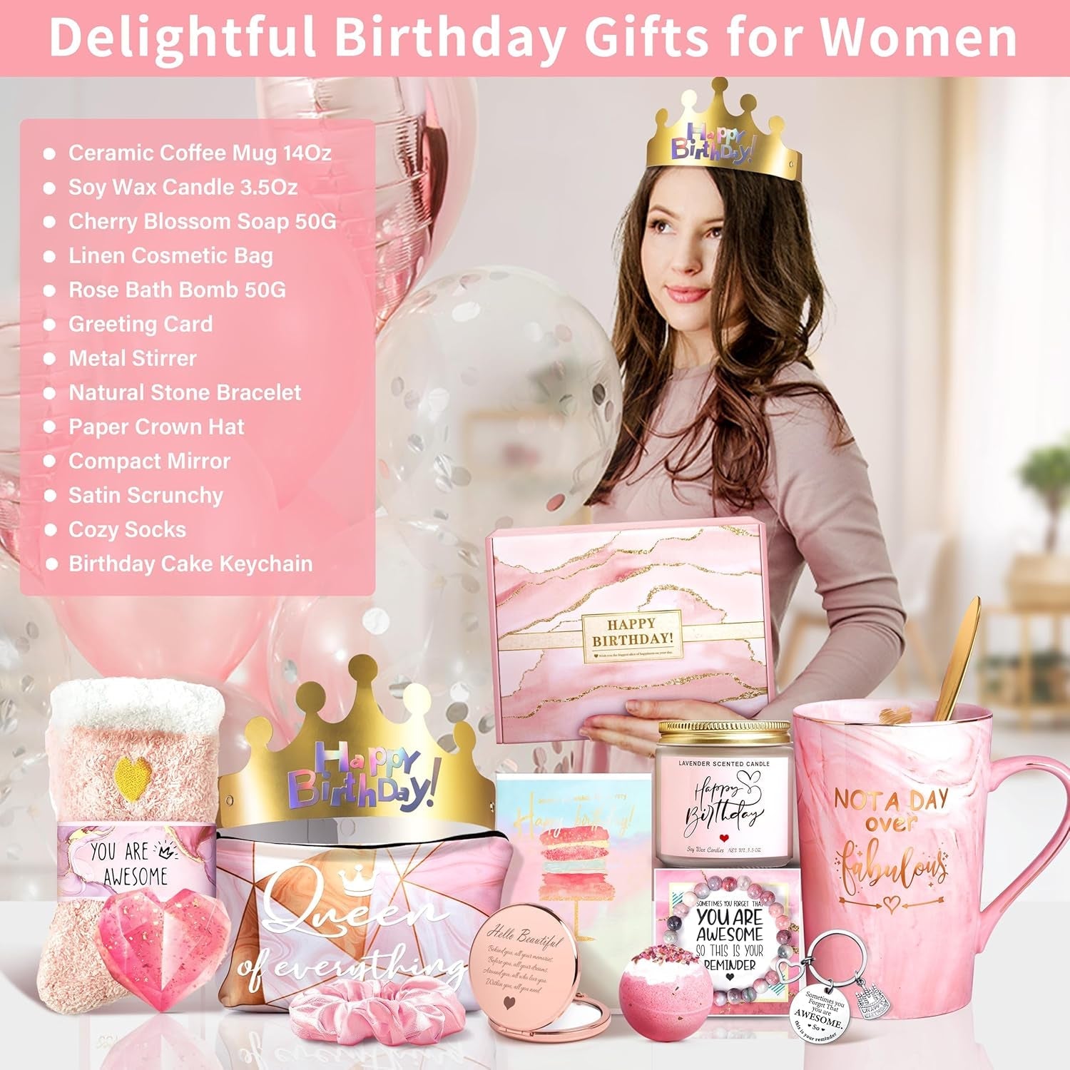 not-a-day-over-fabulous-mug-gifts-set-birthday-gifts-for-women-funny-birthday-gift-ideas-for-her-friends-coworkers-her-wife-mom-daughter-sister-aunt-ceramic-marble-mug-14-oz