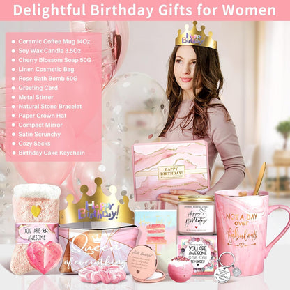 Not a Day over Fabulous Mug Gifts Set- Birthday Gifts for Women - Funny Birthday Gift Ideas for Her,Friends, Coworkers, Her, Wife, Mom, Daughter, Sister, Aunt Ceramic Marble Mug 14 Oz2