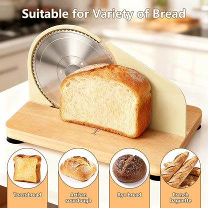Manual Bread Slicer for Homemade Bread with 25Pcs Paper Bread Bags7