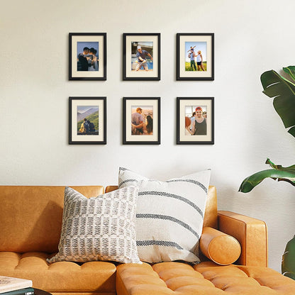 8.5 by 11 Picture Frame, Gallery Wall Frames Set of 5, Black2