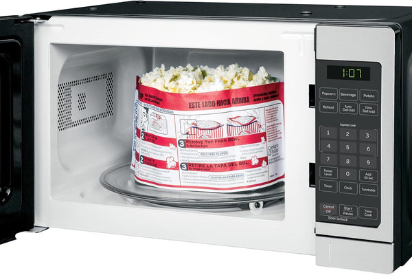 GE Countertop Microwave, 700 Watt 0.7 Cu. Ft., Stainless Steel, GCST07N1WSS | 4 Convenience Cook Settings, One-Touch Controls, Child Lock Technology, Glass Turntable, for Kitchen, Dorm, Office, Apartment4