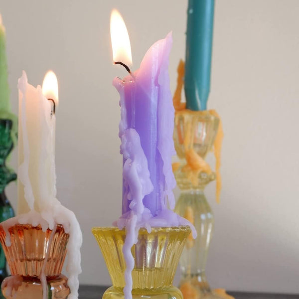 Hippie Drippy Drip Candles - Pack of 11 Dripping Taper Candles - Wine Bottle Melting Candles (Hippie Rainbow)9