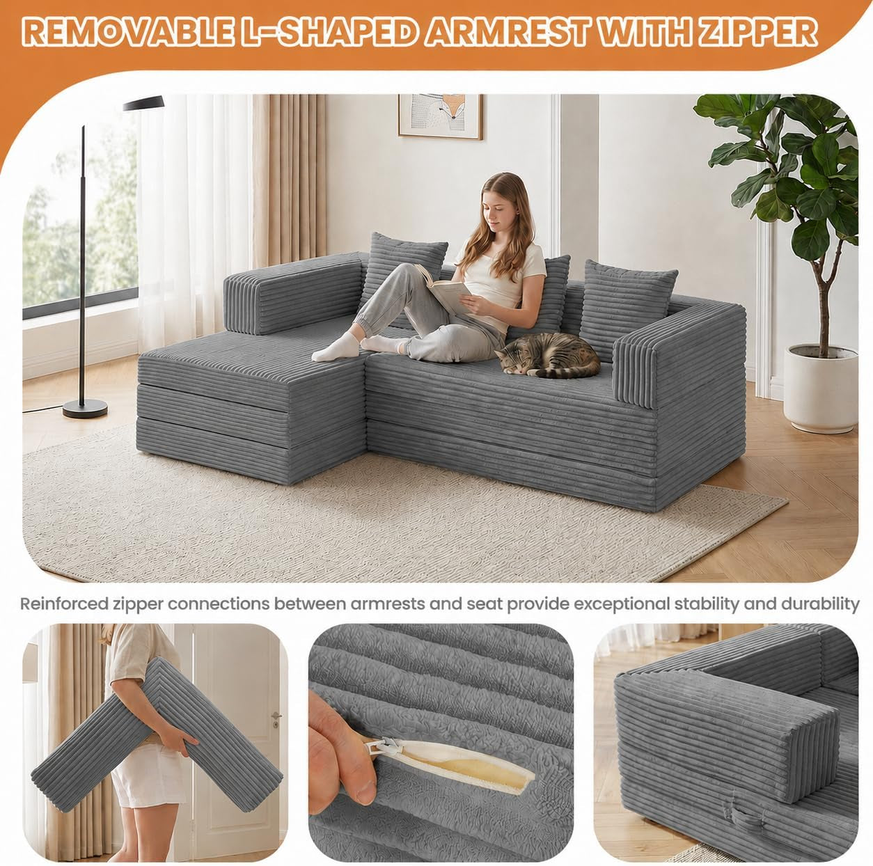 79-modular-sectional-sofa-boneless-convertible-sleeper-sofa-bed-modern-tri-folding-cloud-couch-with-l-shape-chaise-corduroy-futon-for-living-room-small-spaces-apartment-no-assembly-grey