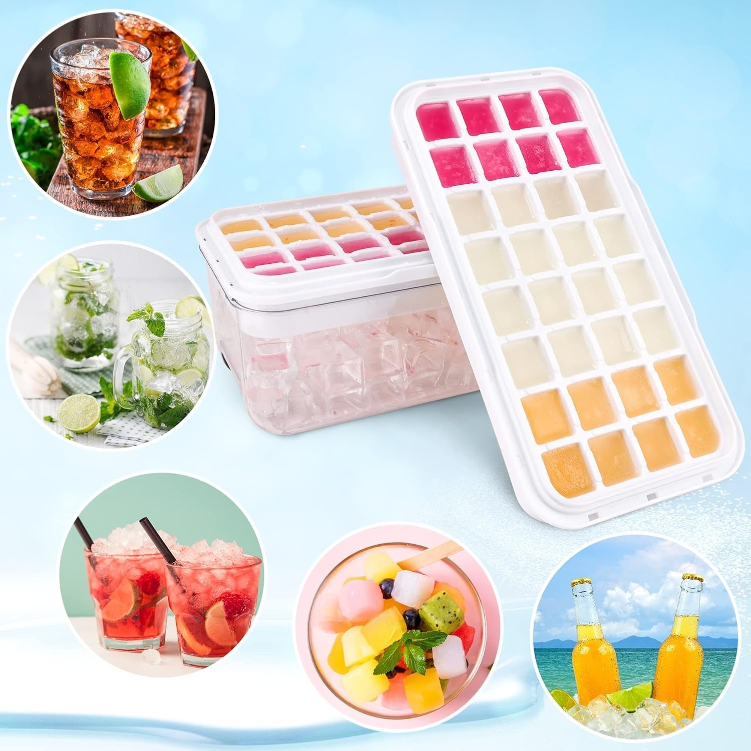 ice-trays-for-freezer-with-lid-bin-ice-cube-tray-making-64-pcs-ice-cubes-easy-press-to-release-ice-ice-tray-with-storage-bin-chilling-cocktail-whiskey-coffee-2-trays-1-ice-bucket-scoop-black
