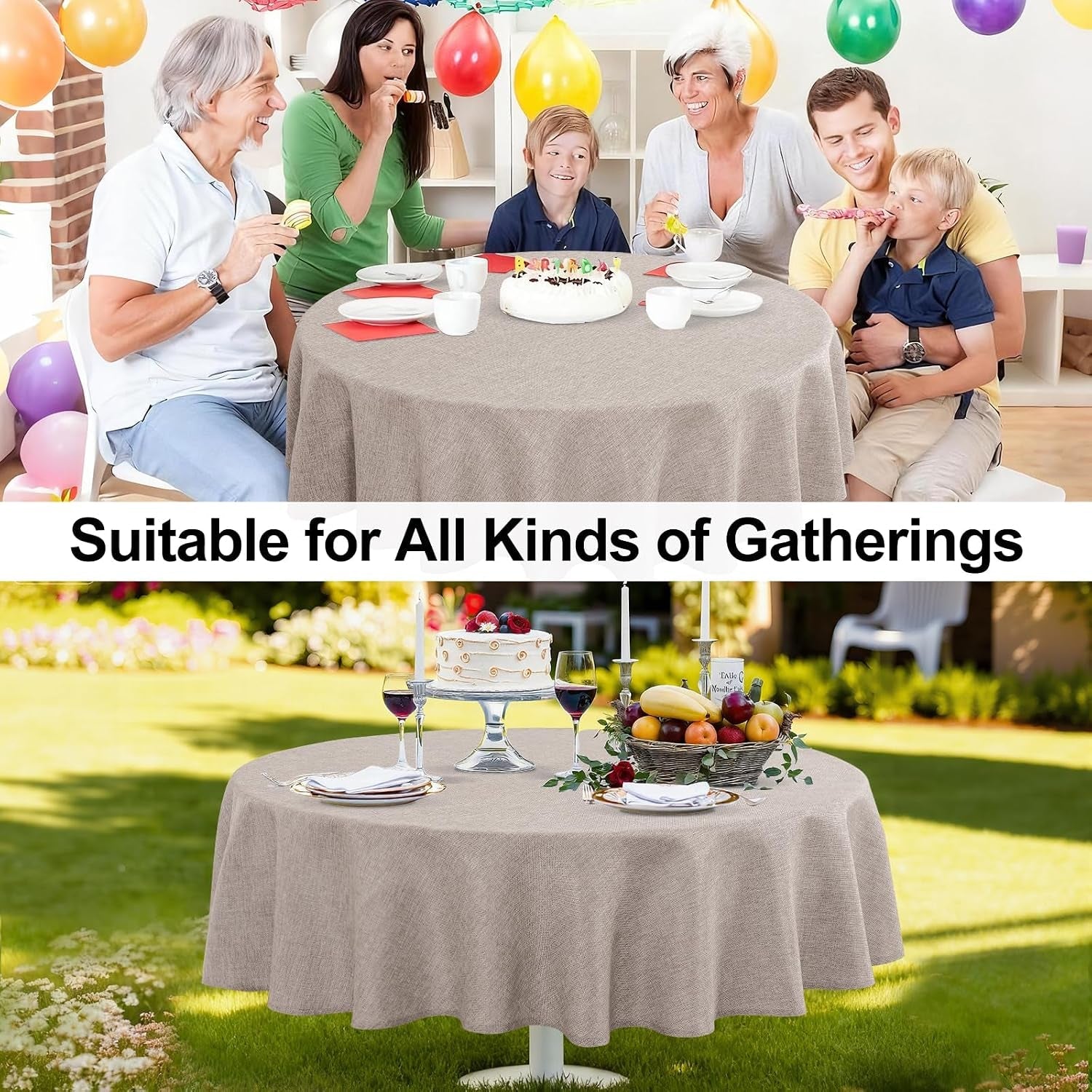 round-table-cloth-faux-linen-farmhouse-tablecloth-wrinkle-and-stain-resistant-decorative-fabric-table-cover-for-kitchen-dining-room-parties-and-camping-stone-90-inch-round