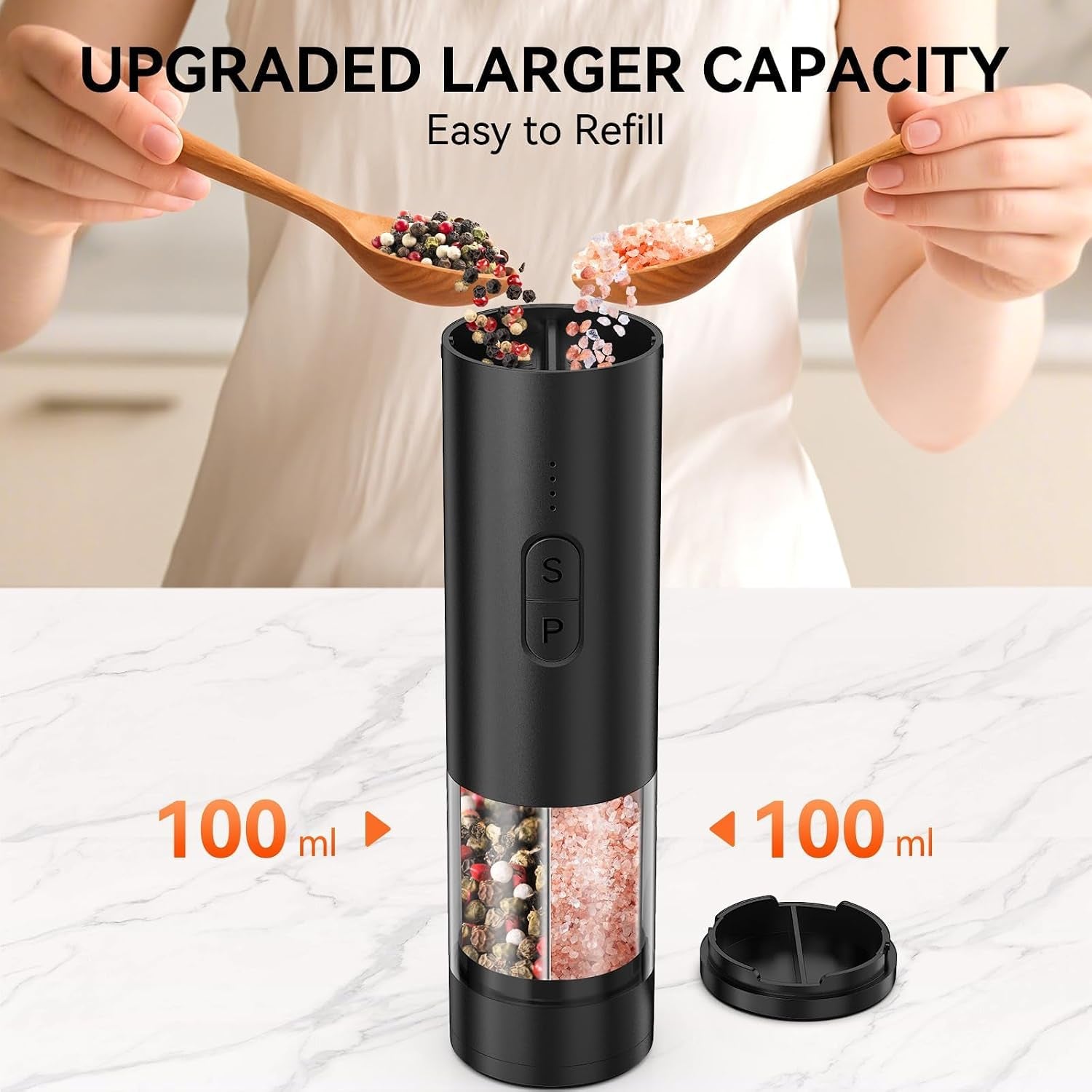2-in-1-electric-salt-and-pepper-grinder-set-usb-rechargeable-automatic-salt-and-pepper-mill-shakers-with-battery-display-led-light-adjustable-coarseness-ideal-for-kitchen-giftblack