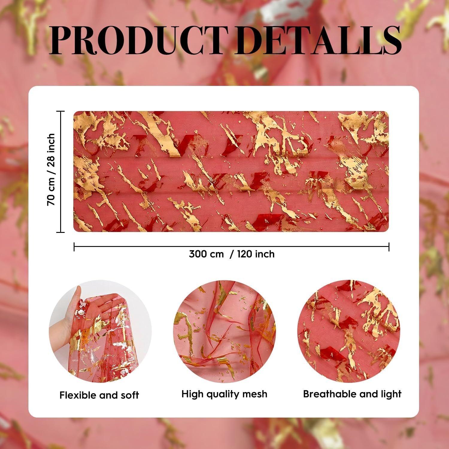 marble-pattern-red-gauze-table-runner-10ft-glitter-metallic-foil-sheer-dining-wedding-anniversary-birthday-table-decor-for-home-party