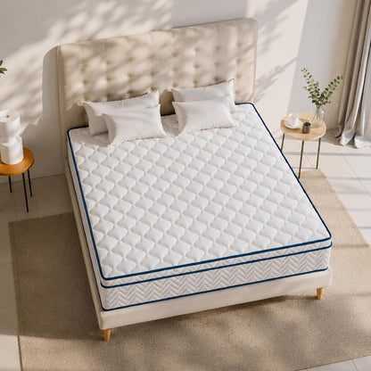 12 Inch Full Size Mattress, Plush Hybrid Mattress in a Box, Individual Pocket Coils for Pressure Relief, Certipur‑Us Certified, Vacuum‑Compressed, Fits Full Bed Frame, Dimensions: 54" X 75"1