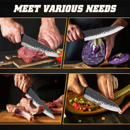 Japanese Chef Knife with Ergonomic Full Tang Handle, Gifts for Men7