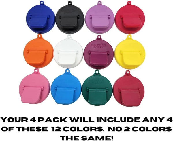 Can Cover, 4 Pack, Assorted Colors3