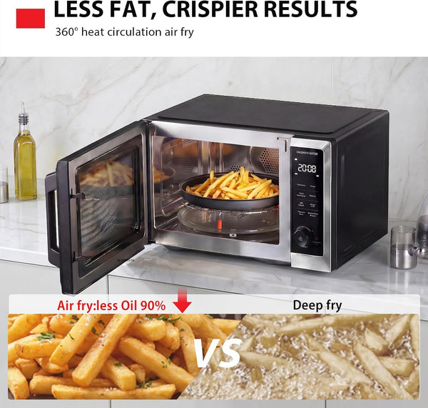 Optichef Series Inverter Countertop Microwave with Air Fryer – All-In-One, Broil, Convection, Speedy Combi, Even Defrost, 11.3" Turntable, 27 Auto Menus + 47 Recipes, Stainless Steel5