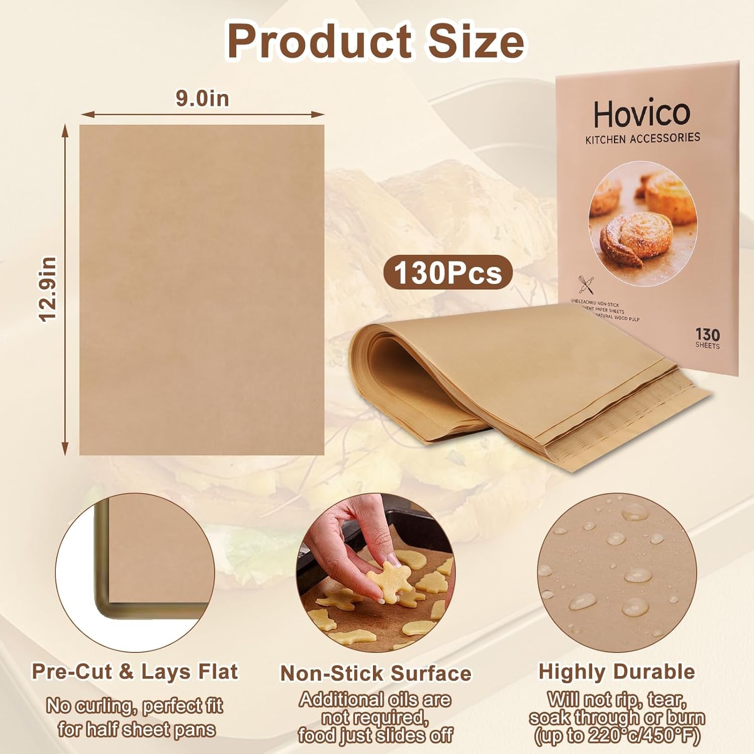 130pcs-parchment-paper-baking-sheets-9x13-inch-precut-non-stick-parchment-sheets-for-baking-grilling-air-fryer-steaming-and-more-unbleached-perfect-for-bbq-picnic-festival-bread