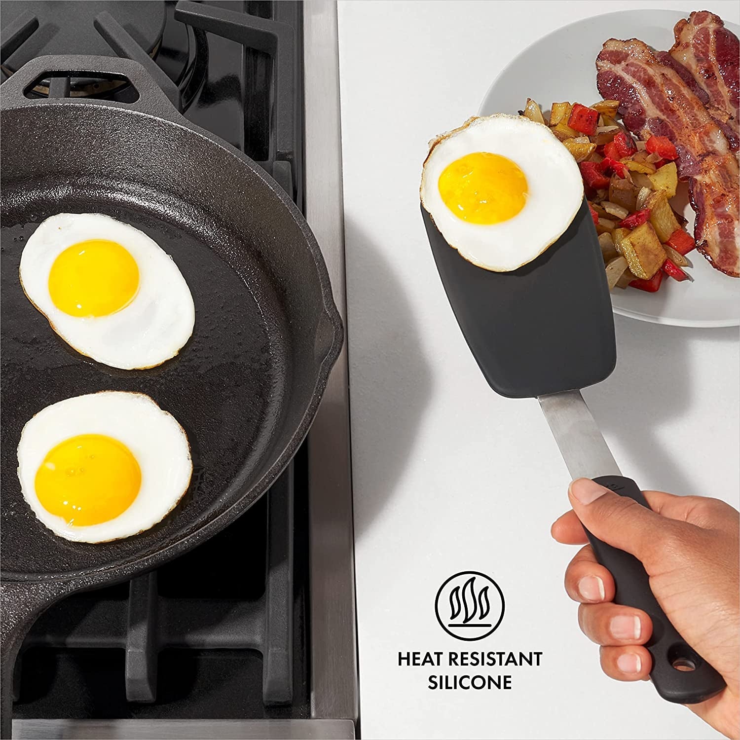 oxo-good-grips-small-silicone-flexible-turner-black-spatula-heat-resistant-and-flexible-head-non-stick-safe-ideal-for-flipping-burgers-or-eggs-dishwasher-safe