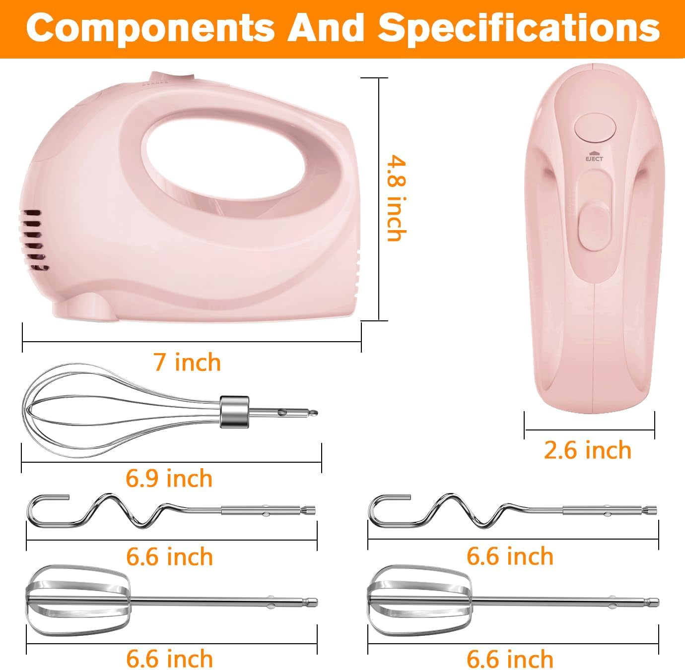 electric-hand-mixer-with-5-stainless-steel-whisks-5-speed-pink-portable-kitchen-mixer-electric-whisk-food-beater-for-whipping-mixing-cookies