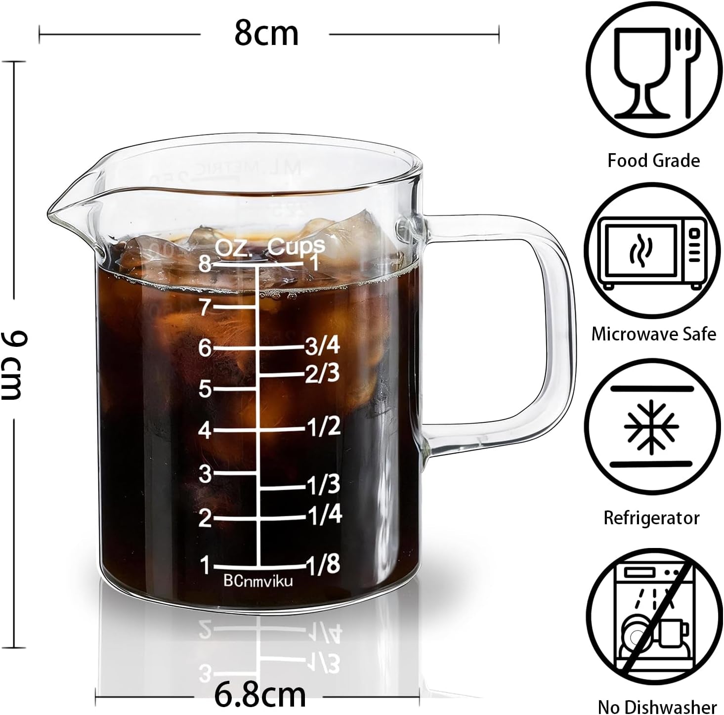 glass-measuring-cup-with-handle-8oz-250ml-1-cup-high-borosilicate-heat-resistant-glass-measuring-cup-with-clear-markings-oz-cup-ml-pour-spout-microwave-safe