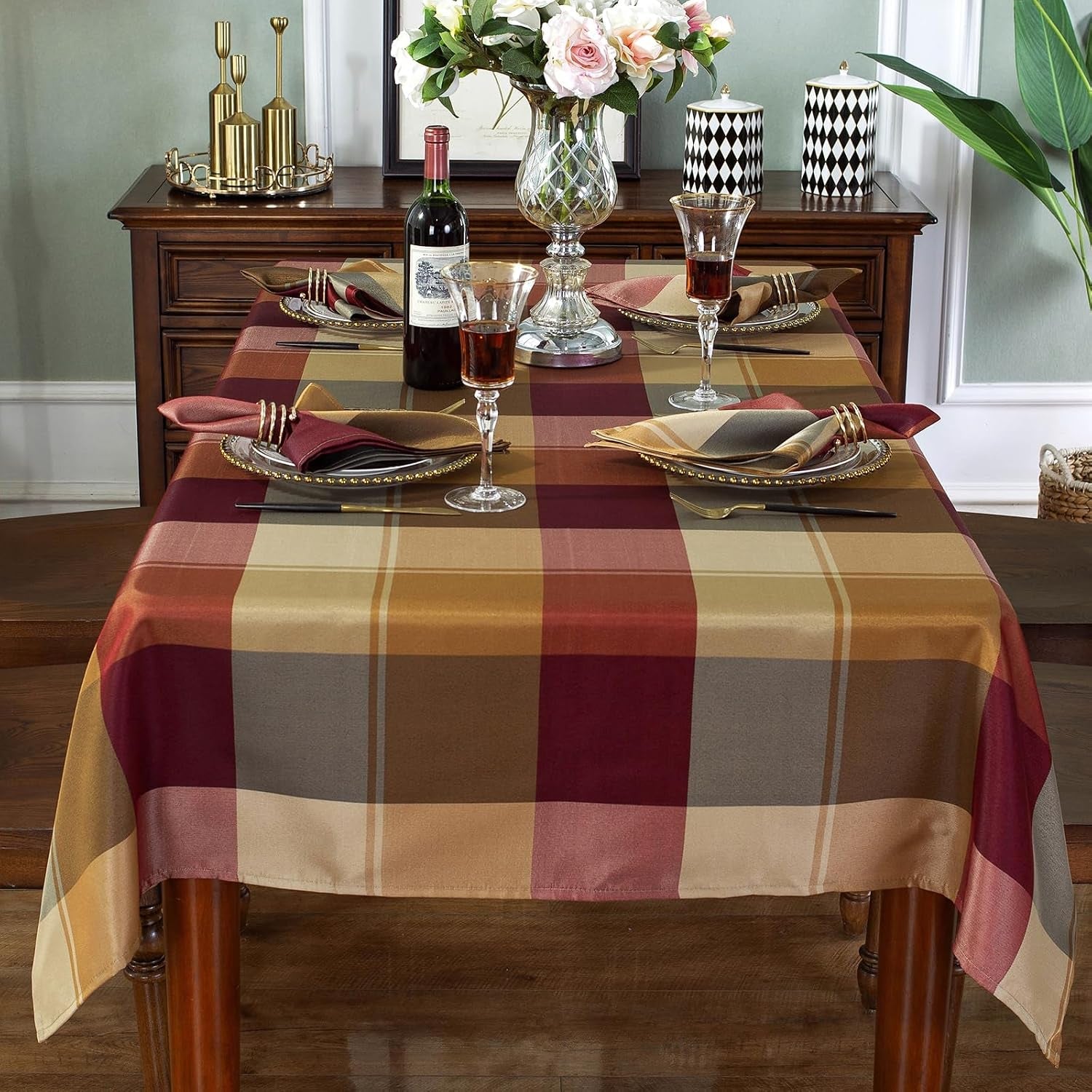 fall-checkered-rectangle-tablecloth-52-x-70inch-red