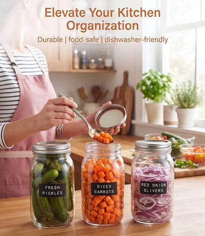 Mason Jars 16 Oz with Lids, 4 Pack Clear Glass Jars for Meal Prep & Storage | Leakproof Airtight Seal, BPA Free Thick Glass, Microwave Safe Food Container, Ideal for Canning, Overnight Oats, Meal Prep5