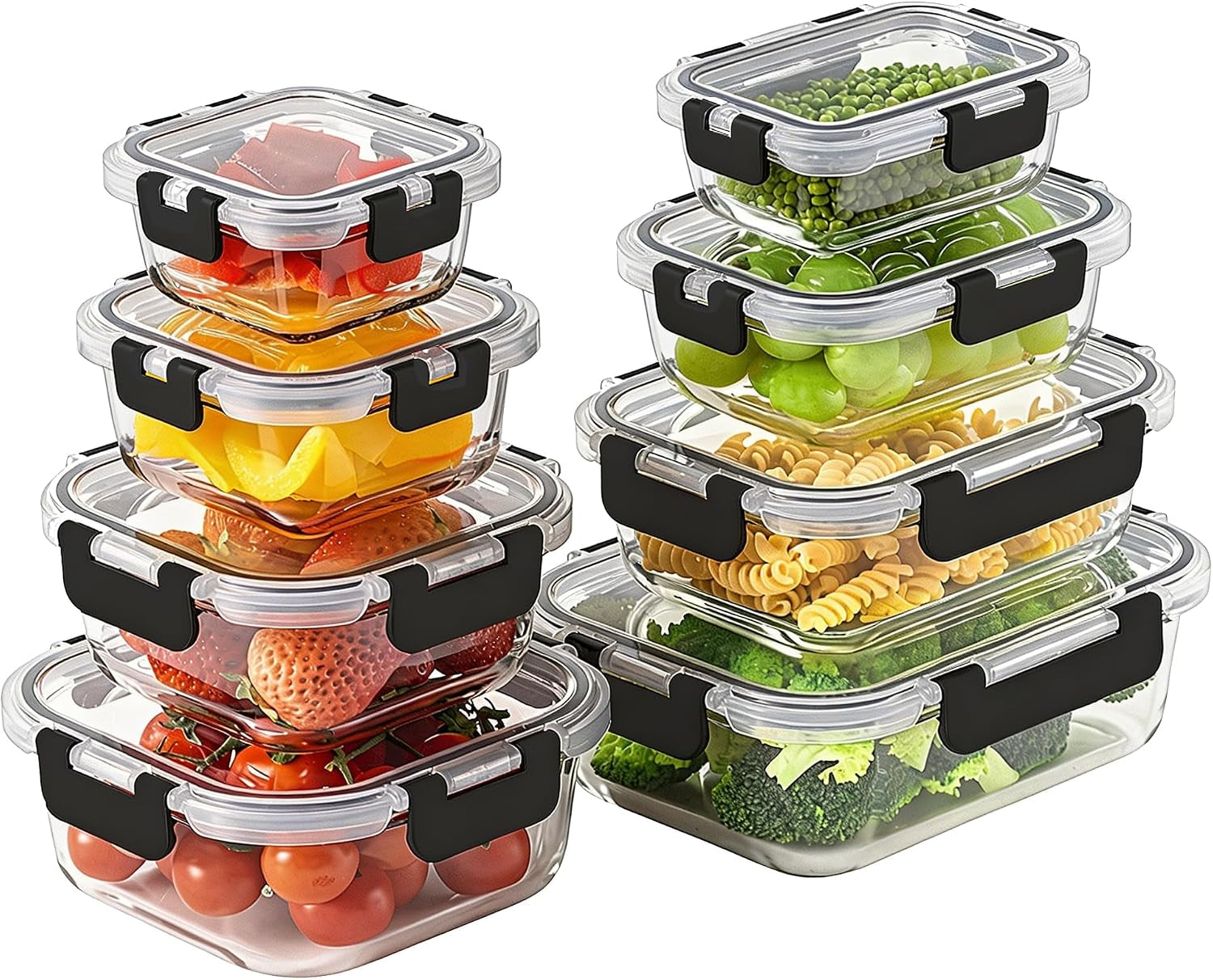 8-pack-glass-food-storage-containers-with-snap-locking-lids-for-meal-prep