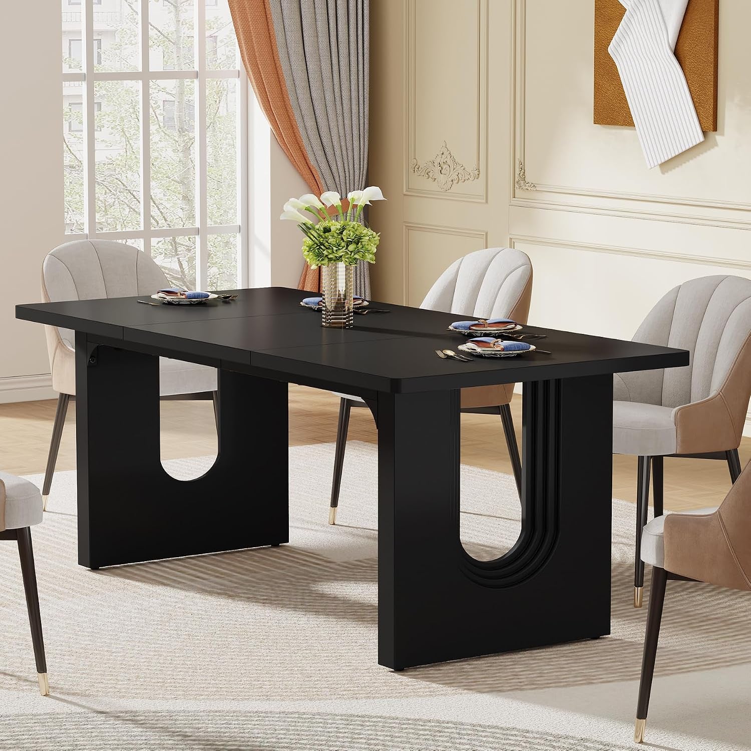 tribesigns-modern-dining-table-for-6-people-71-large-kitchen-dining-table-with-wood-pedestal-base-rectangular-long-dinner-table-for-kitchen-dining-room-living-room-black
