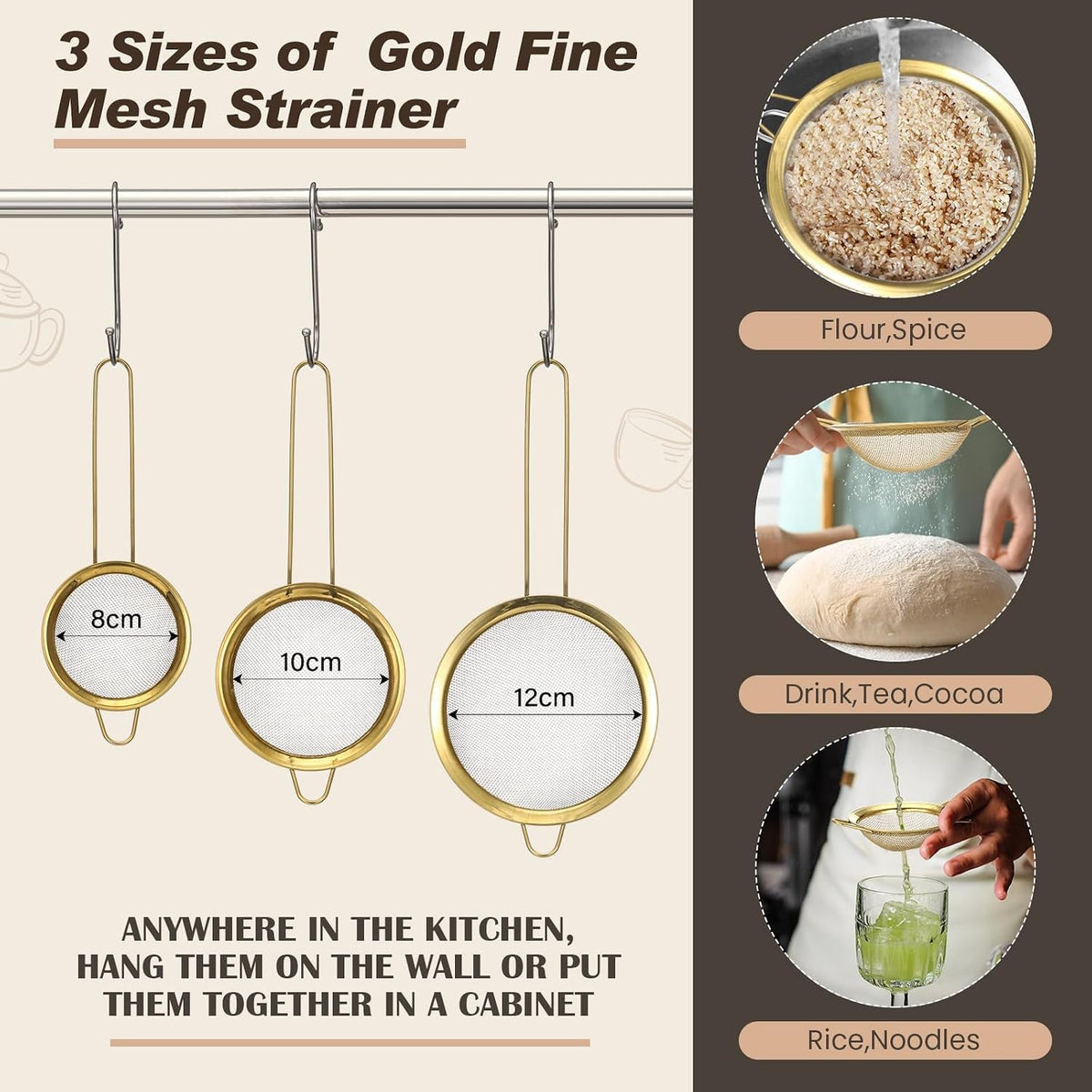 7-pcs-gold-kitchen-accessories-includes-stainless-steel-colander-with-handles-3-gold-mixing-bowls-with-airtight-lids-and-3-fine-mesh-strainer-colander-4-qt-mixing-bowls-1-1-5-2-qt