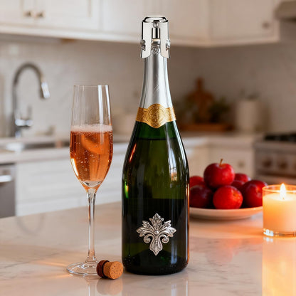 Champagne Stoppers for Bottles,  2 Pack Champagne Sealer Stopper, Stainless Steel Champagne Cork Stopper Toppers, Saver for Champagne Cava Prosecco Sparkling Wine8
