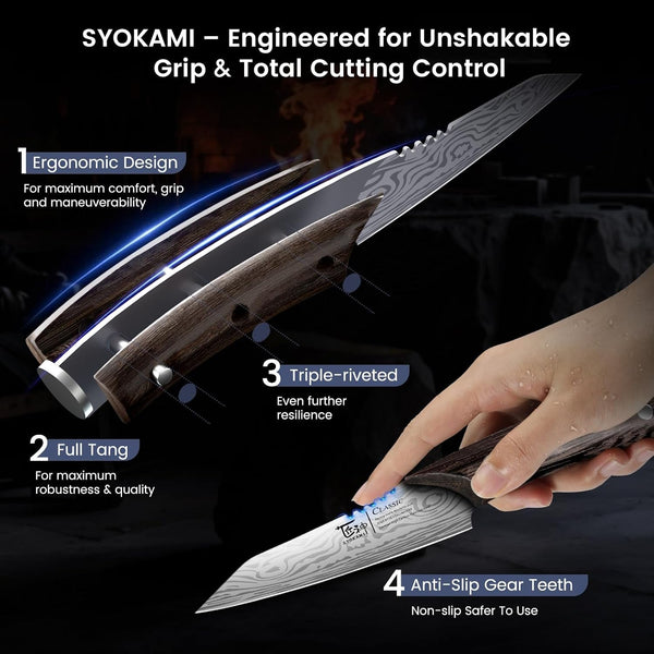 4 Inch Paring Knife with Cover, Chef Knife,Small Kitchen Knife5