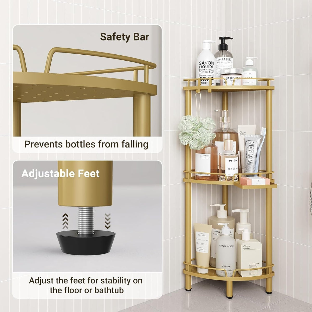 corner-shower-caddy-standing-3-tier-metal-shower-organizer-gold