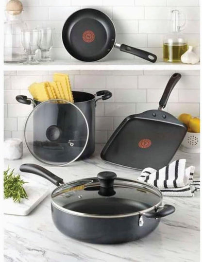 Specialty Nonstick Saute Pan with Glass Lid 5 Quart, Oven Broiler Safe 350F, Cookware, Deep Frying Pan with Handle, Skillet, Kitchen, Pots and Pans, Dishwasher Safe, Black5